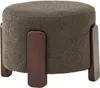 Coffey puf, podnóżkiem Ø52,5cm  brązowy, ciemny szary. Podgląd zdjęcia produktu 9