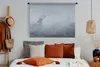 MuchoWow® Wandteppich Wandbehang Hirsche - Nebel - Natur Produktbild-Vorschau 4