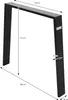 ML-Design zestaw 2 nóg do stołu Loft, 90x72 cm, czarny, Podgląd zdjęcia produktu 6