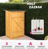 szafa ogrodowa tectake® z płaskim dachem Taman 75 x 56 x Podgląd zdjęcia produktu 4