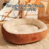 Winter Hundebett, großes ovales Haustierbett, dicke Produktbild-Vorschau 4