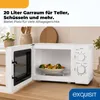 Exquisit MW802, Blat, 20 l, 700 W, obrotowy, Biały Podgląd zdjęcia produktu 6