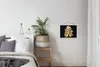 MuchoWow® Textilposter Blätter - Herbst - Gold - Schwarz - Produktbild-Vorschau 3