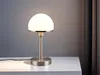 LED Tischleuchte mit Touch Dimmer Silber matt mit Produktbild-Vorschau 1