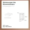 LAMO Manufaktur Blumenständer Weiss Metall | Produktbild-Vorschau 3