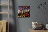 Coloray Uhr auf Leinwand 30x30 cm Wand Uhr Dekoration Produktbild-Vorschau 4
