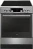 A front view of a freestanding electric range. Produktbild-Vorschau