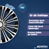 4 STK 16 Zoll Volante schwarz PETEX Radkappen Produktbild-Vorschau 3