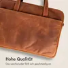 Accezz Borsa per laptop in pelle da 16 pollici - Cognac Anteprima dell’immagine prodotto 12