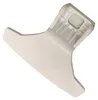 A white plastic washing machine door handle is shown against a white background. Produktbild-Vorschau