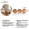 3er Set Snackschale Holz Akazie 10x3cm Rund Design Schale Produktbild-Vorschau 2