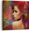 Bild auf Leinwand - Leinwandbild - frau gesicht - 30x30cm - Produktbild-Vorschau 1