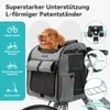 Fahrrad Hundekor Faltbare Haustier-Tragetasche bis 10kg für Produktbild-Vorschau 3