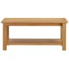 vidaXL Couchtisch 90 x 45 x 40 cm Eiche Massivholz Produktbild-Vorschau 1