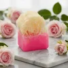 Rosenseife mit Kürbisfasern – Handgemachte Naturseife Produktbild-Vorschau 4
