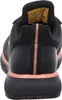 The back view of a black and rose gold sneaker. Produktbild-Vorschau