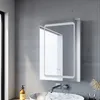 SONNI Hliníková koupelnová zrcadlová skříňka 50 × 70 cm s Náhled obrázku produktu 3