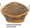 Handgefertigter Präsentkorb oval XXL aus Natur-Weide zum Produktbild-Vorschau 6