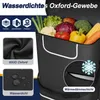 UISEBRT Faltbarer Einkaufstrolley Einrad, Schwarz, 56L Produktbild-Vorschau 7