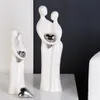 Gilde Figur, Paar, "Paar", Herzmotiv, Keramik, weiß, VE 2, Anteprima dell’immagine prodotto 2