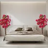 COSTWAY 120cm alberi artificiali con fiori 2 pezzi, pianta Anteprima dell’immagine prodotto 2