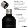 VIOK bottiglia acciaio inox 1,3 per Aarke Carbonator 3 & 2 Anteprima dell’immagine prodotto 4