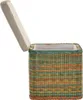KRINES HOME Rattan Wäschekorb Wäschetruhe Sitz gepolstert Produktbild-Vorschau 9