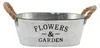 Pflanzentopf/Blumentopf Teil Jardin - oval - Zink - weis - Produktbild-Vorschau 2