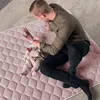 Sanosoft® Krabbeldecke Rutsch- & wasserfest Rosa 120x120cm Produktbild-Vorschau 5