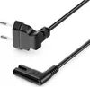 deleyCON 5m Netzkabel mit Flach Gewinkeltem Eurostecker - Produktbild-Vorschau 1