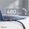 REAGLE USB C PD 240W 5A pro kábel iPhone 15 16, MacBook Pro Náhľad obrázku produktu 6