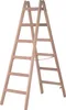 Hymer Holz-Sprossenstehleiter, beidseitig begehbar, 2x4 Produktbild-Vorschau 1