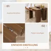 HOMCOM Table à manger pliante et extensible, table de Voir les images du produit 5