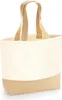 Westford Mill W451 | Jute Base Canvas Tote 34 x 36 x 13 cm Voir les images du produit 1