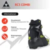 A product image with marketing information and a ski boot. Produktbild-Vorschau
