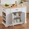 Kücheninselwagen mit Lagerschrank und Schublade - Produktbild-Vorschau 8
