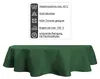 Tischdecke oval dunkelgrün 160x260 cm Leinenoptik Produktbild-Vorschau 5