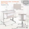 COSTWAY 3 in 1 Beistellbett, Reisebett Baby mit Matratze, Produktbild-Vorschau 2