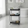 Relaxdays Rollwagen, 3 Mesh-Etagen, Servierwagen, Produktbild-Vorschau 5