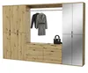 Garderobe Set "Line-Up" Eiche Garderobenschrank mit Spiegel Produktbild-Vorschau 8