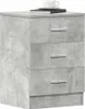 vidaXL Nachttische 2 Stk. Betongrau 38x35x56 cm Produktbild-Vorschau 3