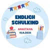 Tortenaufleger essbar individuell Einschulung 20cm Fondant Produktbild-Vorschau 1