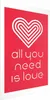 Posterpapier Poster - Let's Love Each Other 21x30 cm Text Produktbild-Vorschau 1