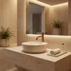 Aufsatzwaschbecken Rea Amelia 48 Travertine Classic Produktbild-Vorschau 2