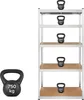Regał metalowy magazynowy 2w1 5 półek garażowy 180x90x40cm Podgląd zdjęcia produktu 9