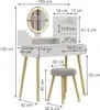 Schminktisch Vicco Edda Weiß 100 cm mit LED-Spiegel und Produktbild-Vorschau 7