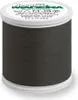 A spool of dark gray thread on a white background. Produktbild-Vorschau