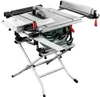 A table saw with a stand, shown from a slightly elevated front-left angle against a white background. Náhľad obrázku produktu