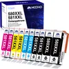 A box of printer ink cartridges is shown with the cartridges arranged in front of it. Produktbild-Vorschau