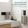 doporro Handtuchhalter ohne Bohren Schwarz, Produktbild-Vorschau 4